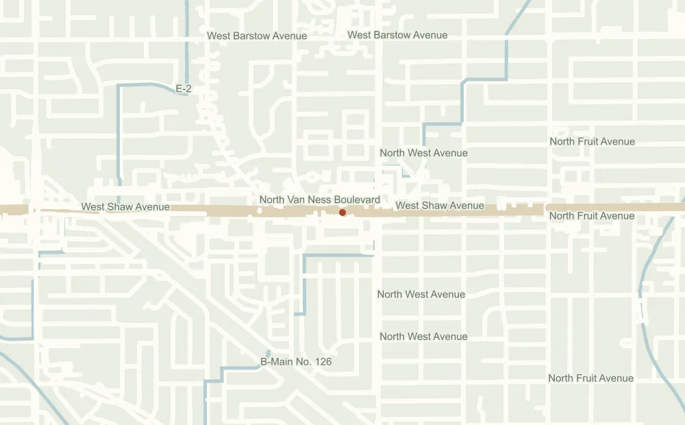Street map showing the approximate address position of All Postal