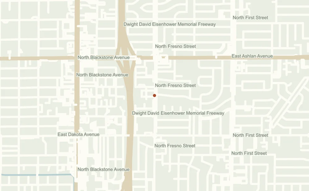 Street map showing the approximate address position of Bautista National LLC