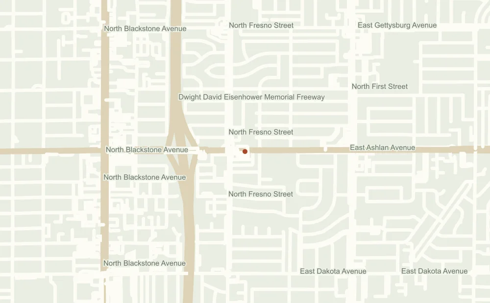 Street map showing the approximate address position of Liberty Fingerprinting Service