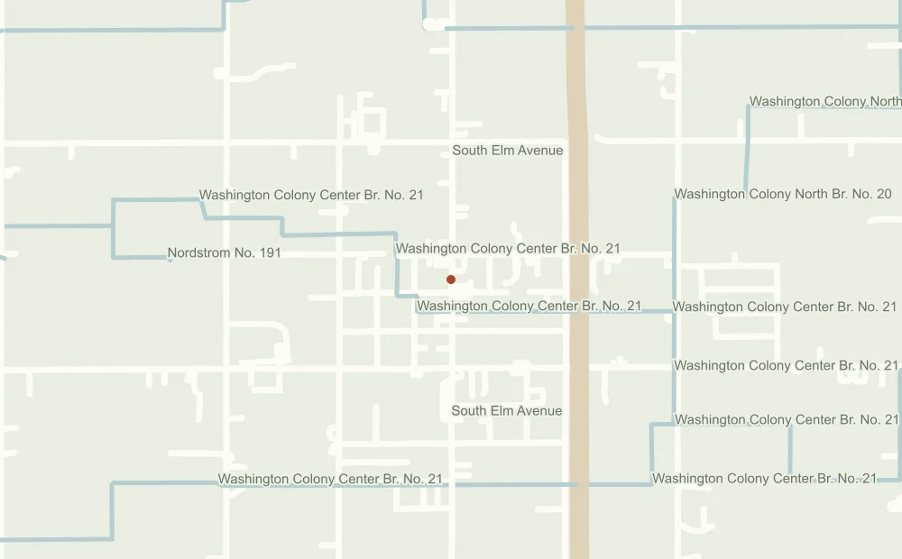 Street map showing the approximate address position of Parra’s Multiservice Agency