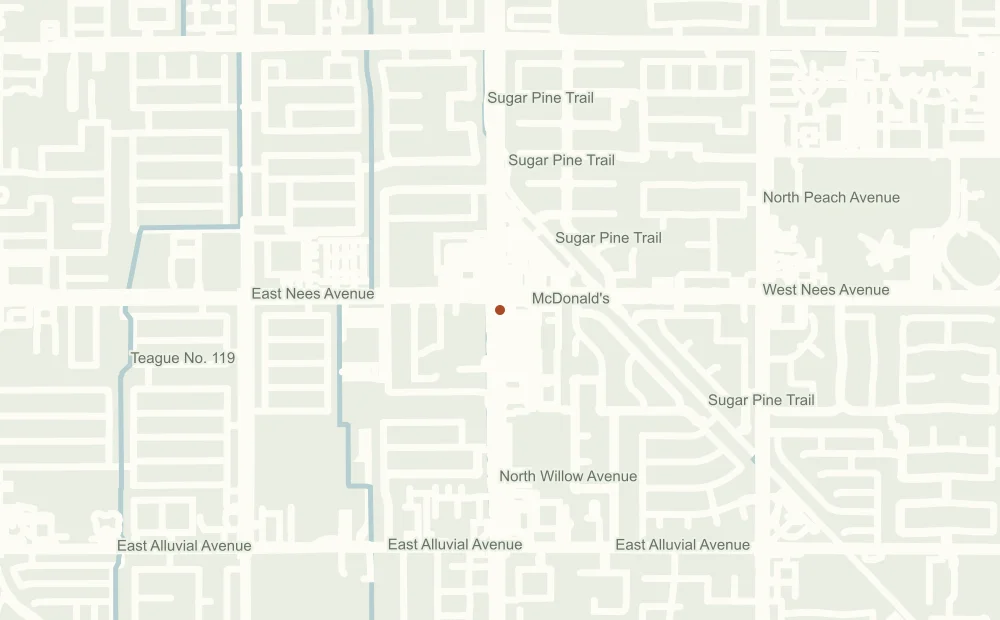 Street map showing the approximate address position of Postal Annex #2010
