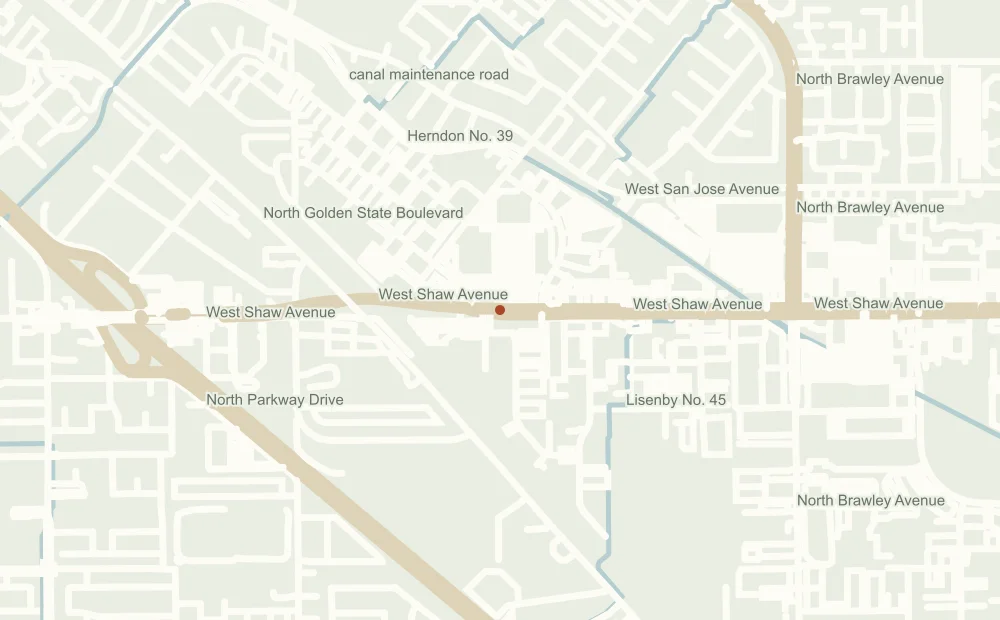 Street map showing the approximate address position of The Postal Station and Mobile Page