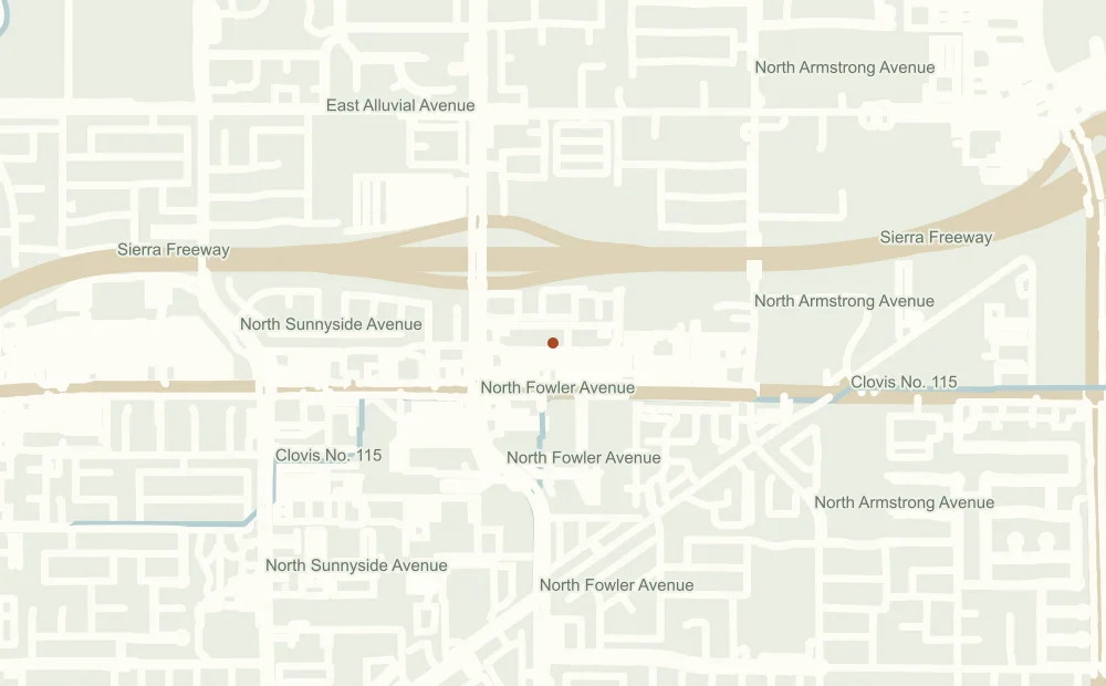 Street map showing the approximate address position of The UPS Store #4042