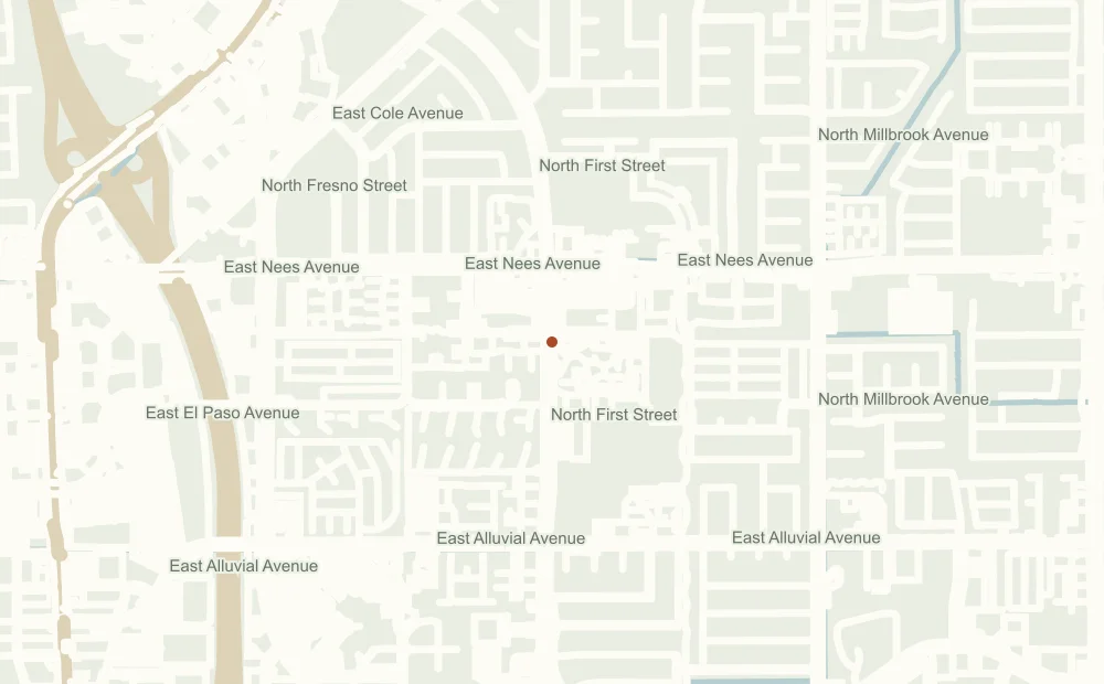 Street map showing the approximate address position of The UPS Store #6515