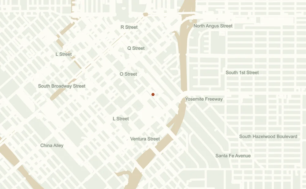 Street map showing the approximate address position of A-Z Assistance Services LLC